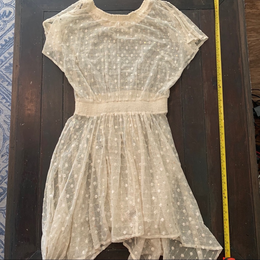Ivory Anthropologie Dress